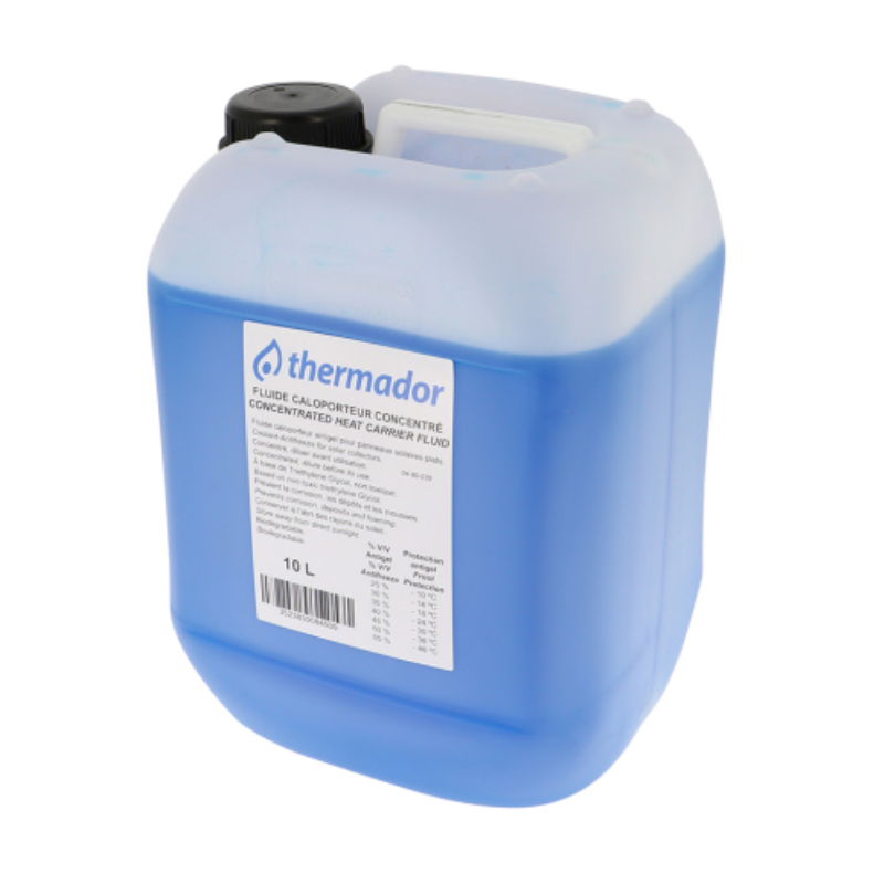Accessoires solaire thermique Bidon de fluide caloporteur 10 L pour panneau solaire - THERMADOR