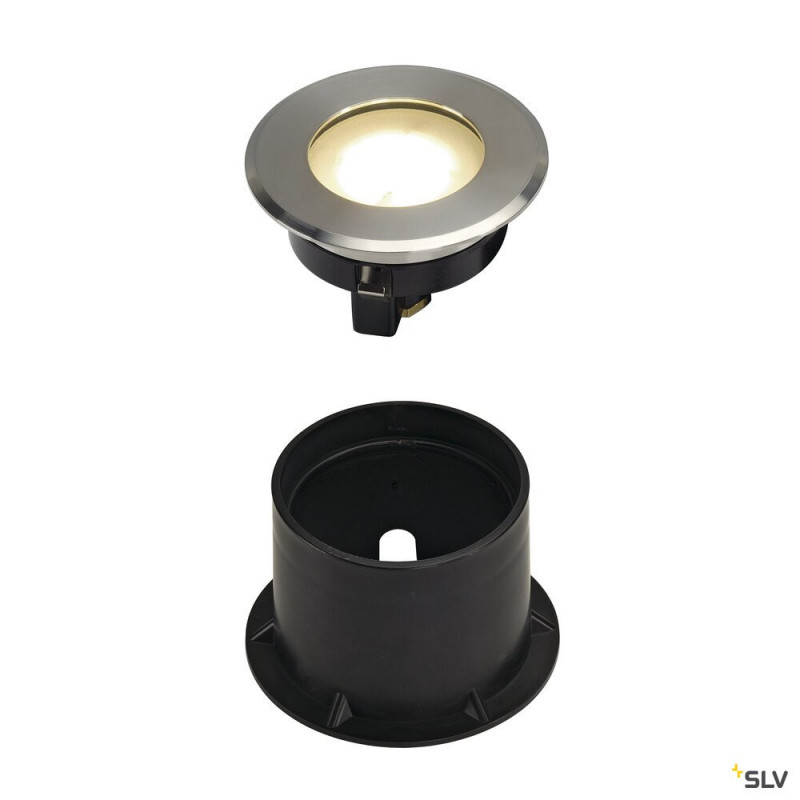 Spots et encastrés DASAR FLAT 80 encastré de sol rond 43W LED 3000K - SLV