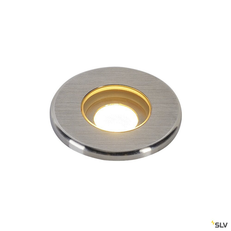 Spots et encastrés DASAR 370 encastré de sol LED rond Inox 316 3000K IP67 - SLV