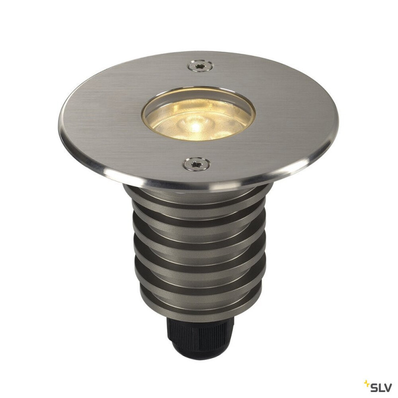 Spots et encastrés DASAR 920 encastré rond LED 230V collerette inox 316 55W 3000K IP67 - SLV