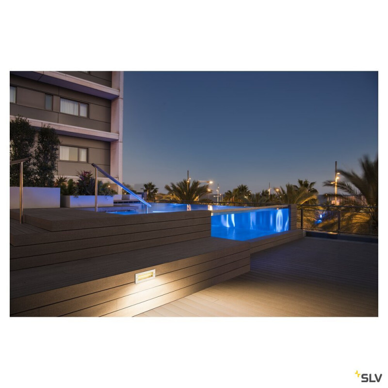 Spots encastrés BRICK asymétrique 11W 3000K 230V IP67 - SLV