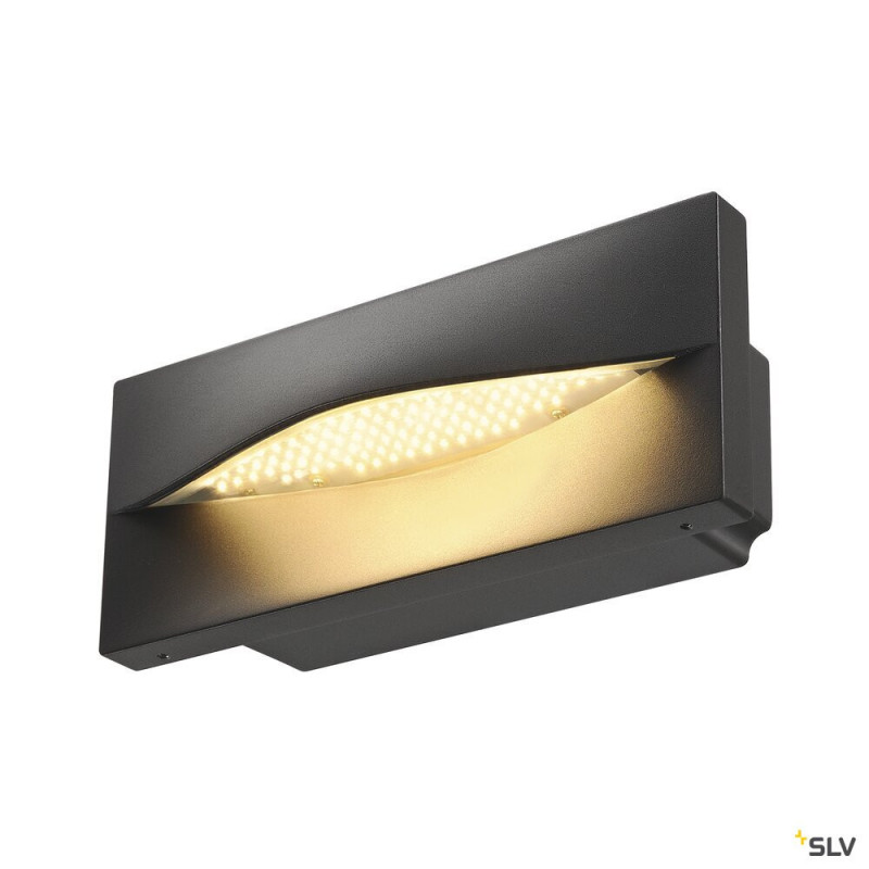 Spots encastrés ADI encastré mural extérieur anthracite 18W 3000K - SLV