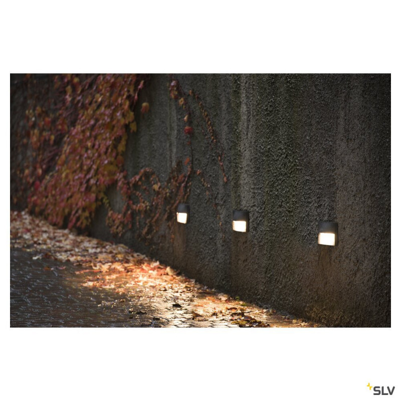 Spots encastrés ADI encastré mural extérieur anthracite 18W 3000K - SLV