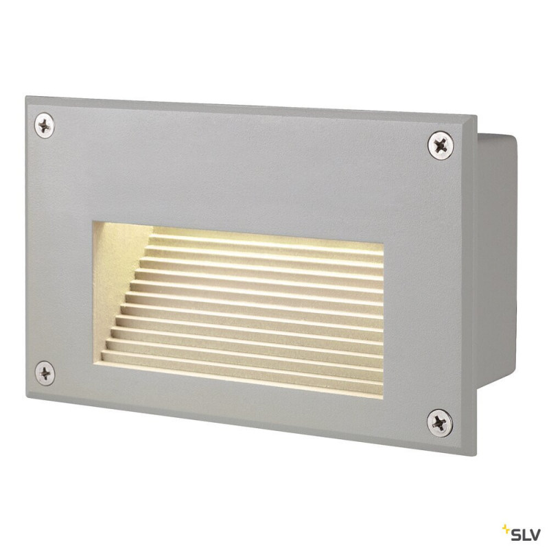 Spots encastrés BRICK DOWNUNDER encastré mural extérieur gris LED 14W 3000K IP54 - SLV