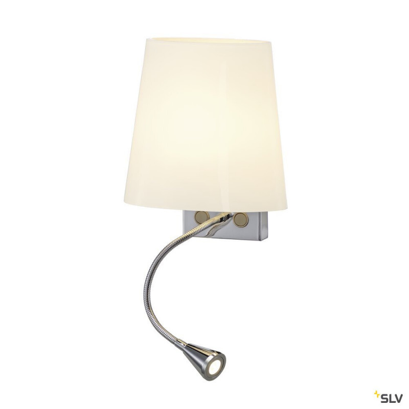 Applique COUPA FLEX applique chrome verre satiné 1xG9 max. 40W LED - SLV