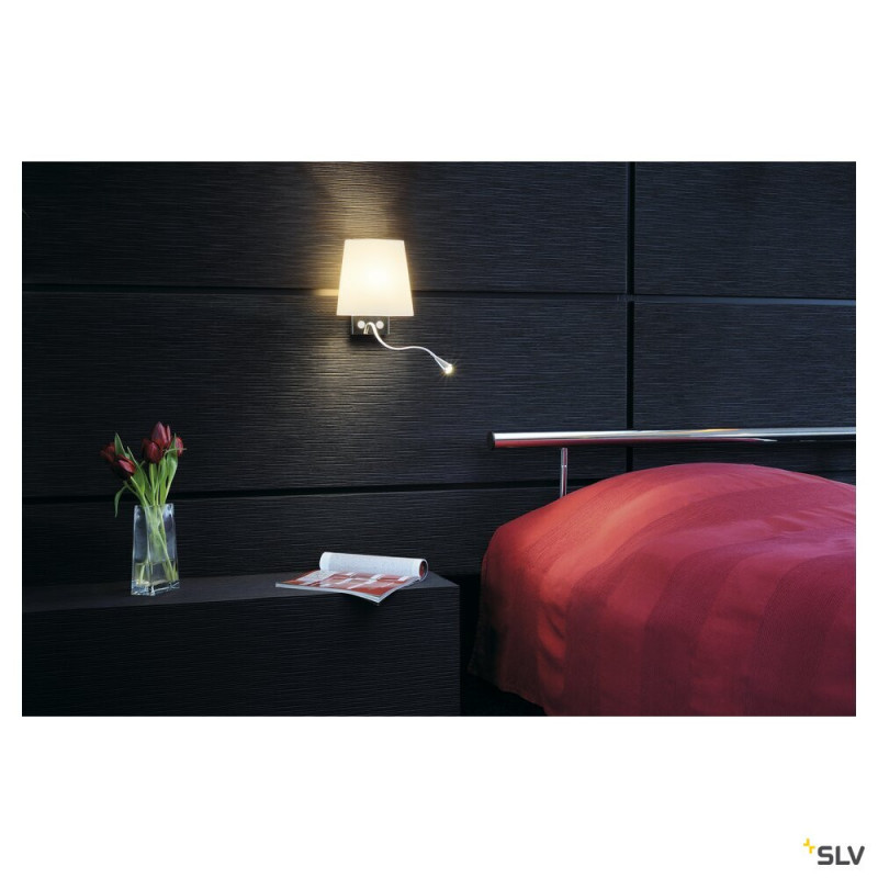 Applique COUPA FLEX applique chrome verre satiné 1xG9 max. 40W LED - SLV