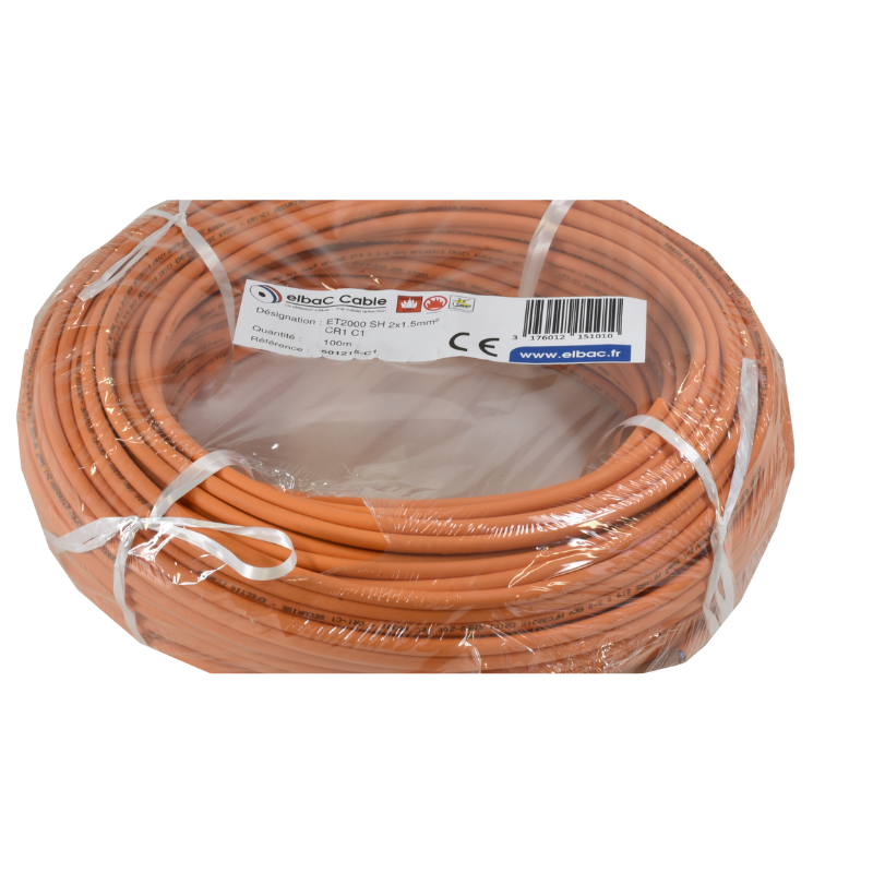 Datacom / Fibre optique CR1 C1 ET2000 SH 2x1.5mm² - 601215C1 - ELBAC