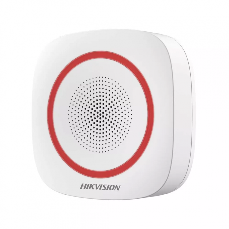 Accessoires télésurveillance Sirène intérieure sans fil rouge pour alarme AX PRO - HIK VISION