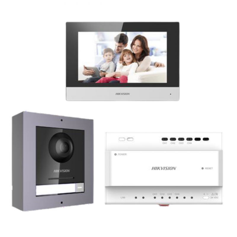Kit portier vidéo Kit interphone vidéo couleur - HIK VISION