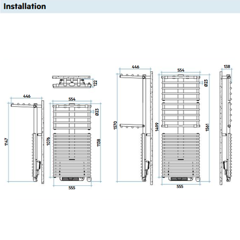 Sèche-serviettes électrique GET UP BOOSTER Sèche-serviettes électrique - Finitions brillantes - IRSAP