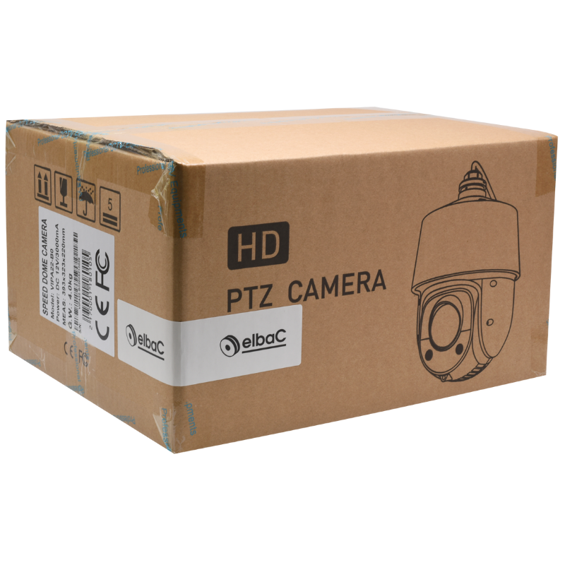 Caméras de surveillance Caméra midi-dôme motorisé IP 2MPX PTZ X18 Boite 1 PC - VIPA22-B0 - ELBAC