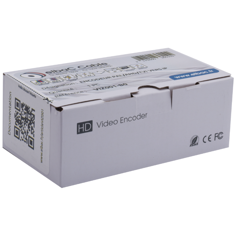 Encodeur Encodeur PAL/AHD/TVI/CVI VERS IP Boite 1 PC - VIZ001-B0 - ELBAC