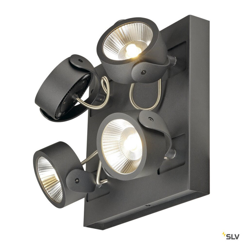 Applique KALU applique/plafonnier quadruple LED 60W 3000K 60° - SLV