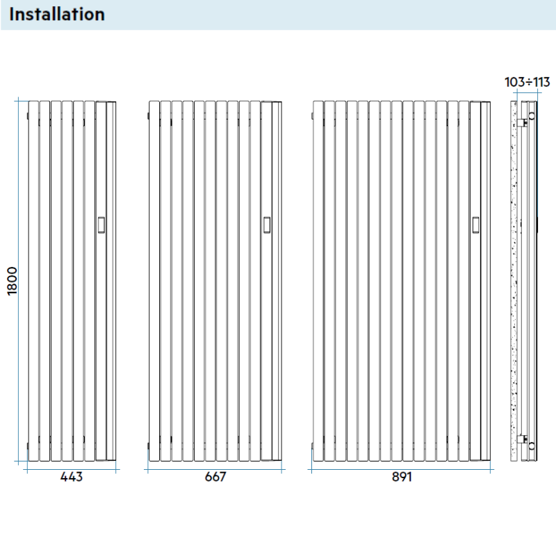 Radiateurs PIANO LED Radiateur décoratif électrique connecté - IRSAP