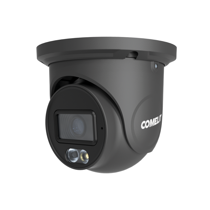 Caméras IP Caméra Turret noire 4MP 2.8MM, IA, CU - COMELIT