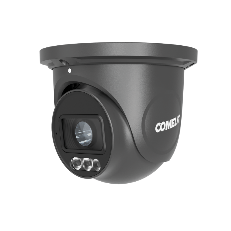 Caméras IP Caméra Turret noire 4MP 2.8-12MM, IA, CU - COMELIT