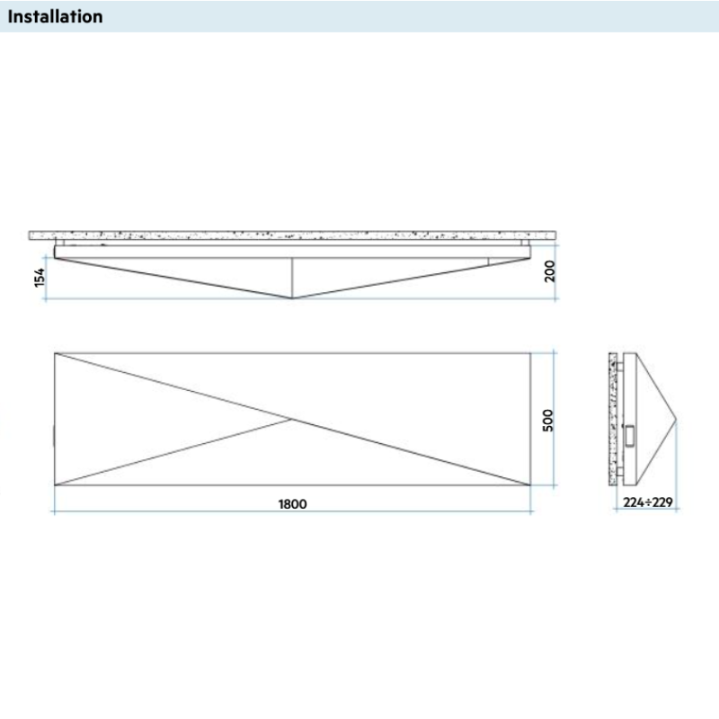Radiateurs POLYGON Horizontal Radiateur design électrique connecté - IRSAP