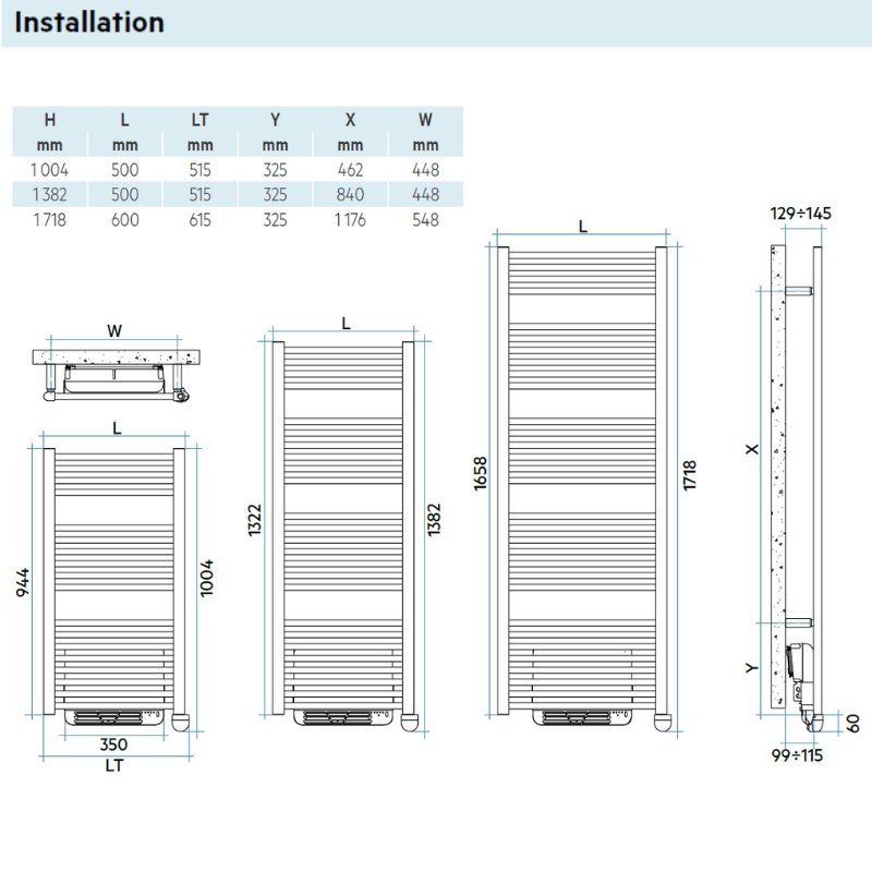 Sèche-serviettes électrique FLECHE BOOSTER Sèche-serviettes électrique - Finitions brillantes - IRSAP