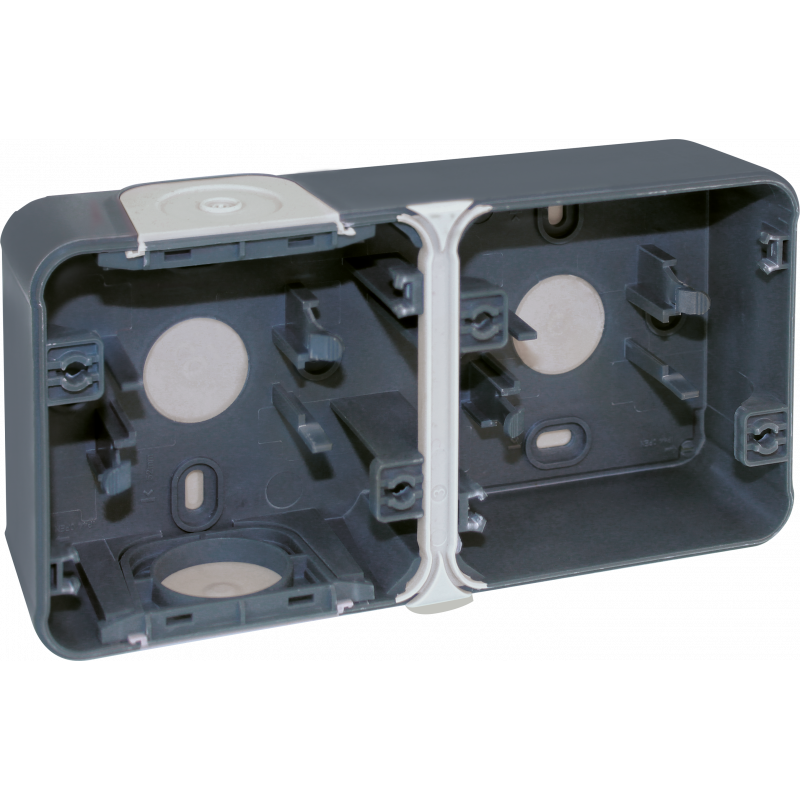 Appareillage étanche OXXO Boite 2P horizontal saillie étanche IP55 - EUROHM