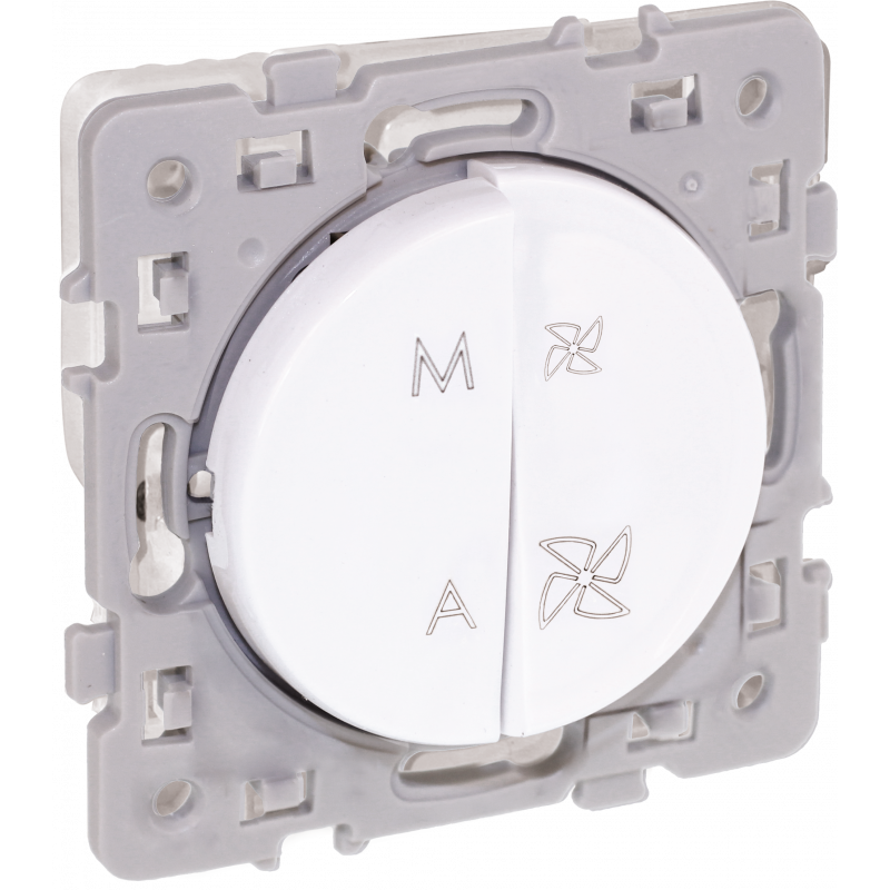 Mécanismes SQUARE RENO Commande de VMC 2 vitesses + marche/arrêt - EUROHM