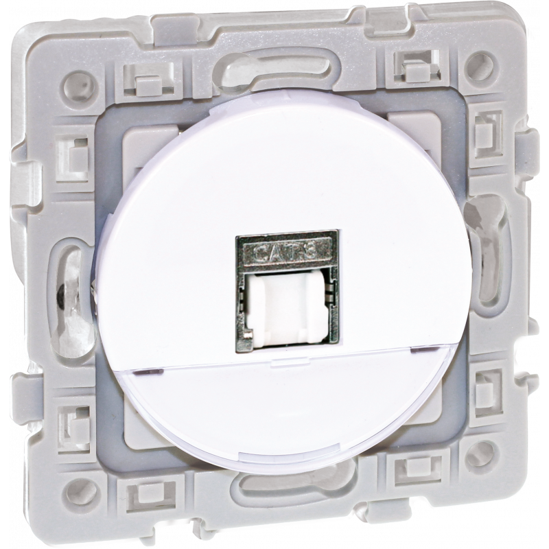 Mécanismes SQUARE RENO Prise RJ45 blindée CAT6A STP - EUROHM