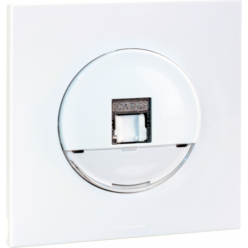 Tout-en-un SQUARE Prise RJ45 blindée CAT6 FTP (Grade1) complet - EUROHM