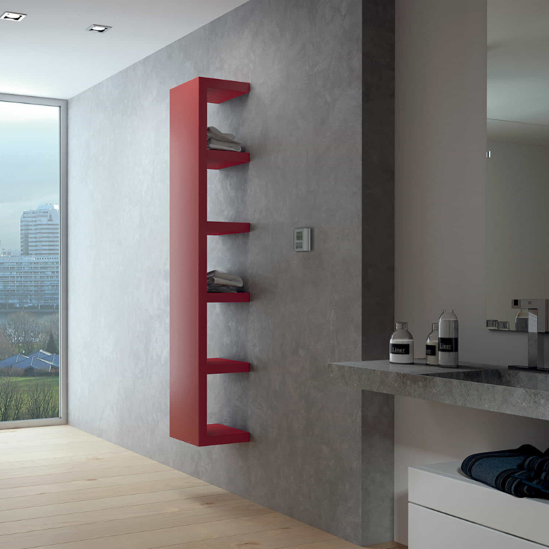 Sèche-serviettes électrique QUADRAQUA Radiateur sèche-serviettes design électrique - Finitions brillantes - IRSAP
