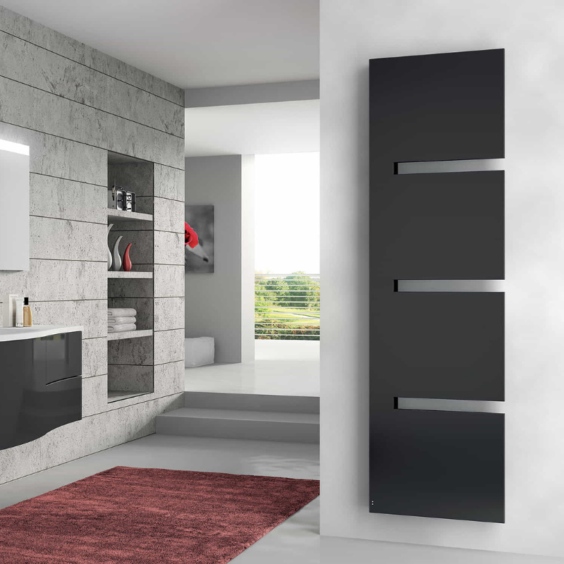 Sèche-serviettes électrique SEQUENZE Radiateur sèche-serviettes design électrique - Finitions brillantes - IRSAP