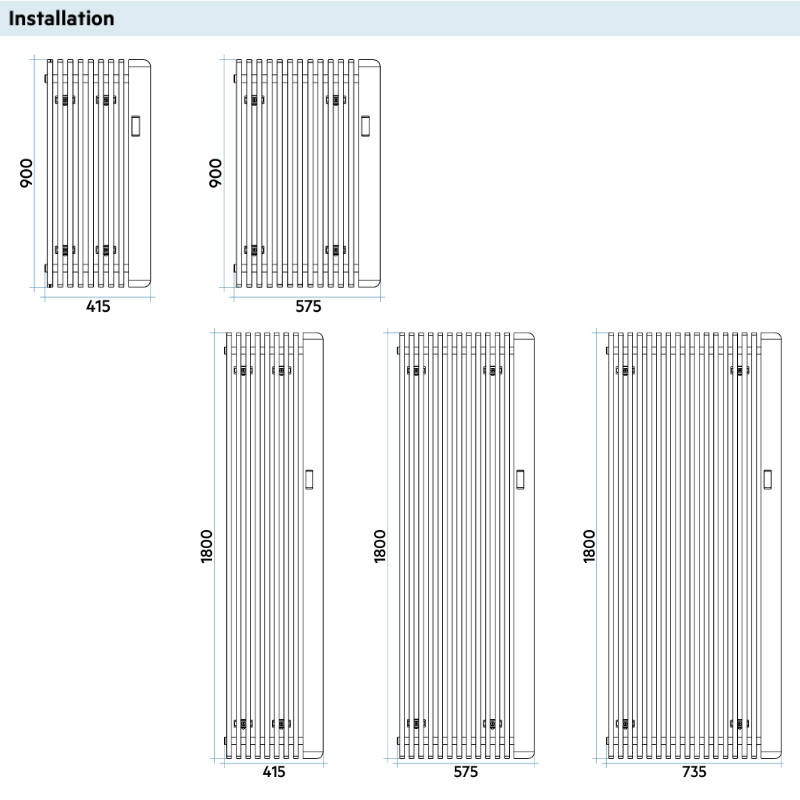 Radiateurs SAX LED Radiateur décoratif électrique connecté - IRSAP