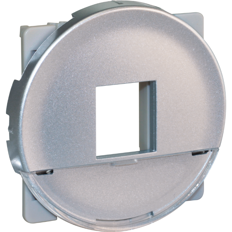 Mécanismes COMETE Plastron pour noyau de prise RJ45 format Keystone (noyau non fourni) - EUROHM