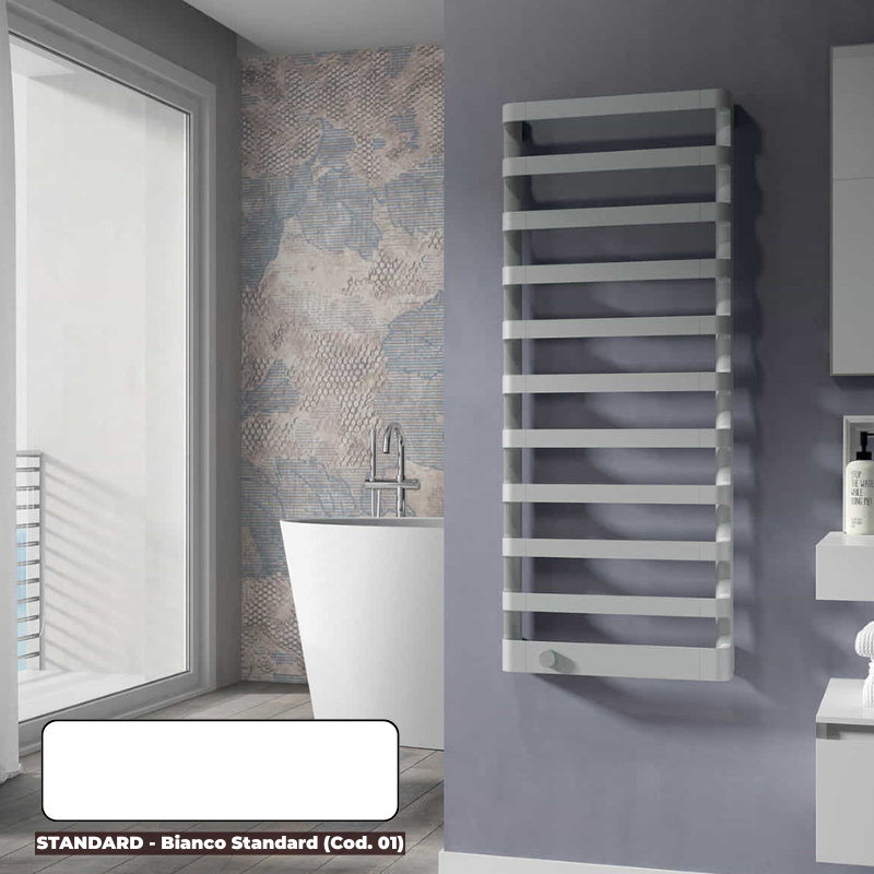 Sèche-serviettes électrique STEP E Sèche-serviettes design électrique - Finitions brillantes - IRSAP