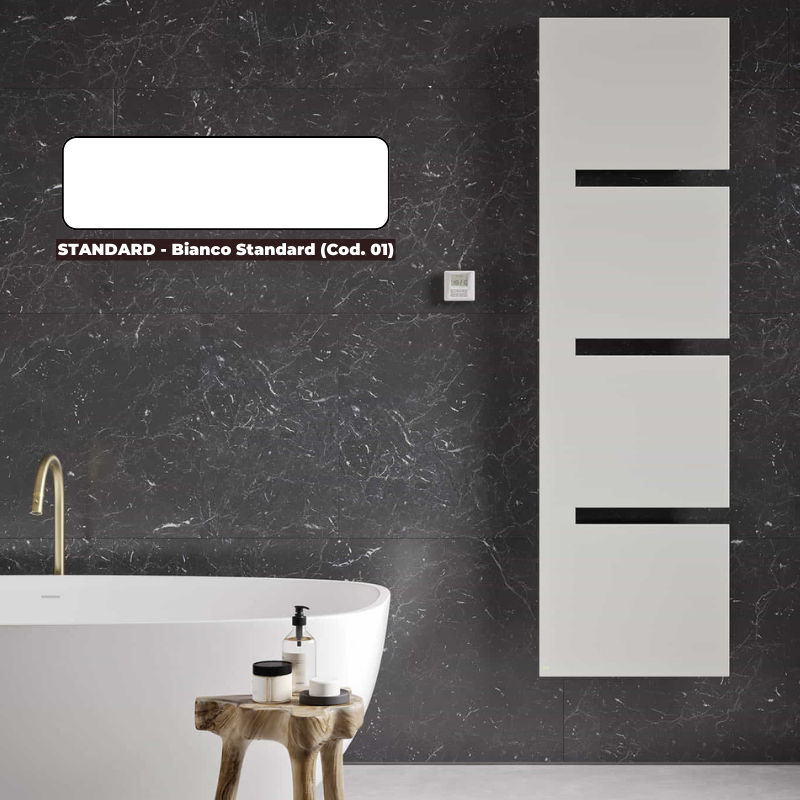 Sèche-serviettes électrique SEQUENZE Radiateur sèche-serviettes design électrique - Finitions brillantes - IRSAP