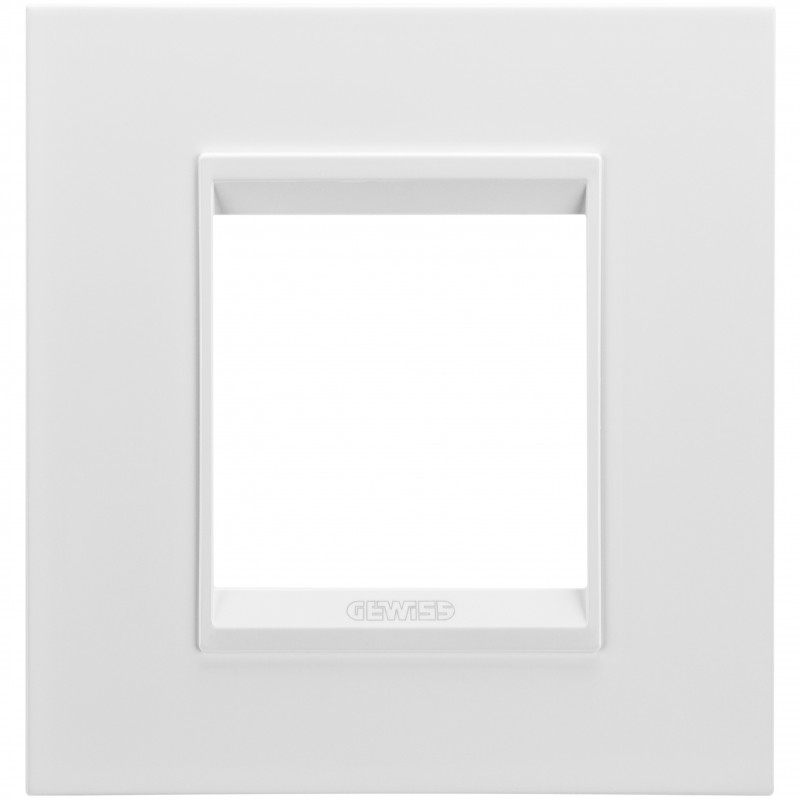 Plaques et façades LUX - Plaque de finition en métal blanc satiné pour ChoruSmart - GEWISS