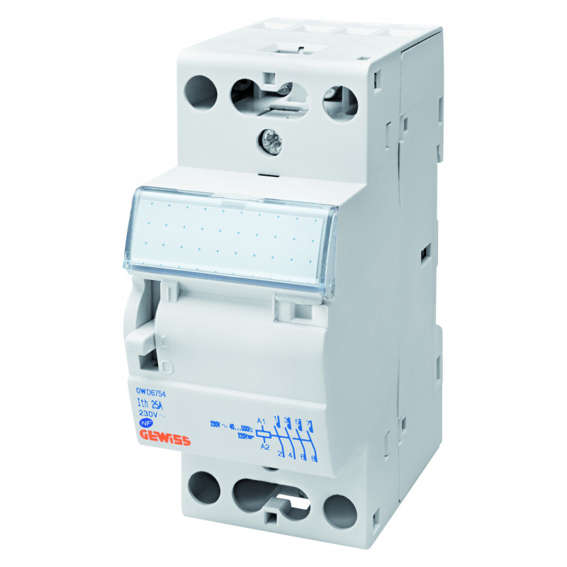 Contacteurs Contacteur CTRM modulaire 25 A 2NO 230 V 2 modules - GEWISS