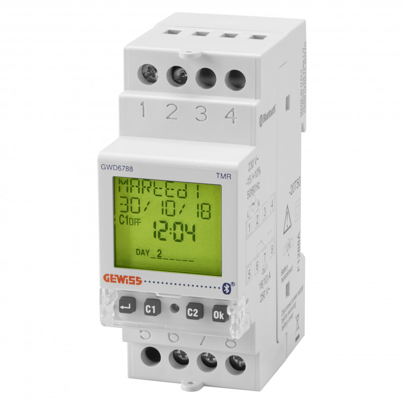 Interrupteurs et minuteries Interrupteur astronomique programmable 5 ans 1 inverseur - GEWISS
