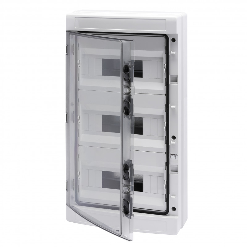 Coffret nu Coffret électrique étanche 36 modules 3 rangées avec 2 borniers N+T compacts - GEWISS