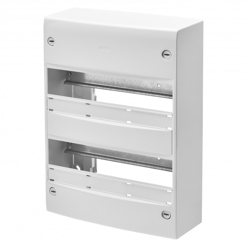 Coffret nu Coffret standard FR en saillie avec bornier sans porte IP30 26 modules (13x2) - GEWISS