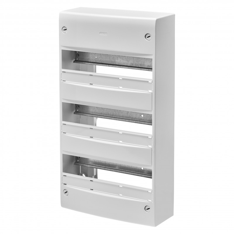 Coffret nu Coffret standard FR en saillie avec bornier sans porte IP30 39 modules (13x3) - GEWISS