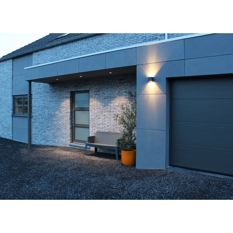 Appliques et plafonniers Applique murale extérieure Up & Down 3000K Anthracite - KUBO - INDIGO
