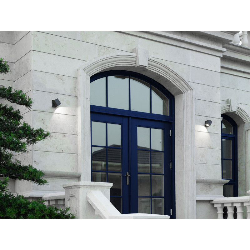 Appliques et plafonniers Applique murale extérieur 3000K Anthracite - LUXI 100 S - INDIGO