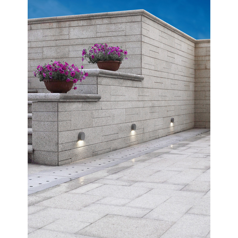 Appliques et plafonniers Applique murale extérieure pour balisage 3000K Anthracite - LUXI 120 - INDIGO