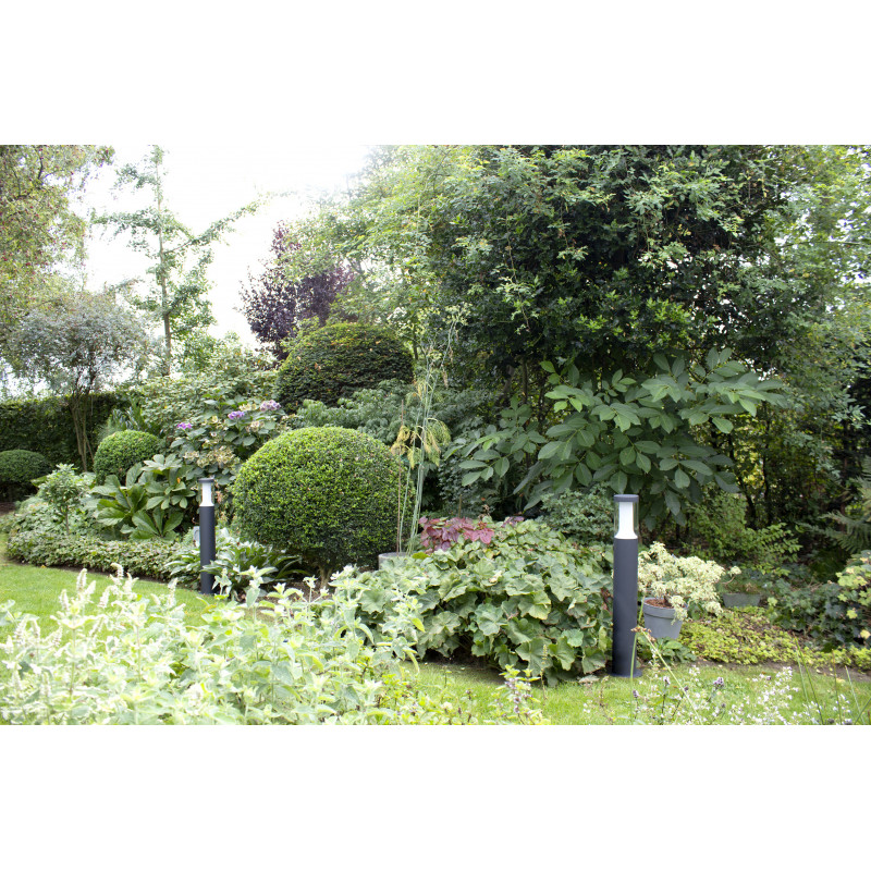 Bornes et potelets Borne ronde pour éclairage extérieur avec diffuseur opalin 3000K - FILO P - INDIGO