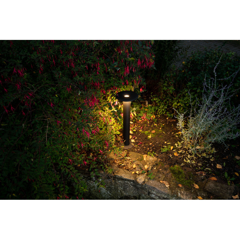 Bornes et potelets Borne ronde pour éclairage extérieur 50 cm avec diffuseur polycarbonate 3000K - FINN P - INDIGO