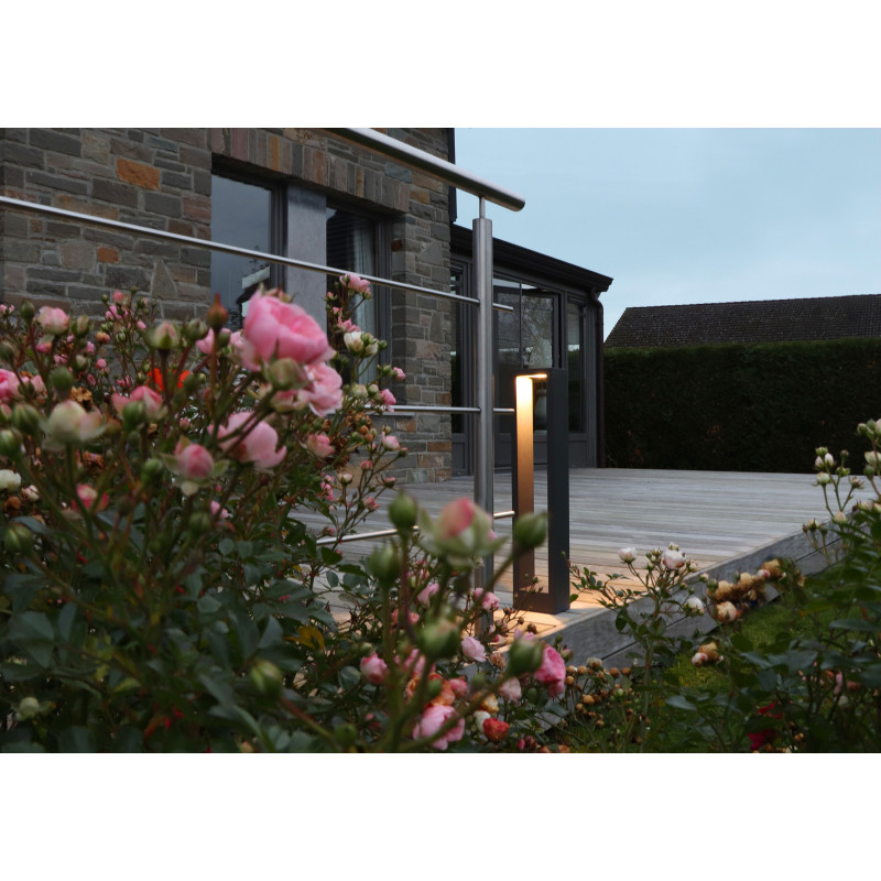 Bornes et potelets Borne pour éclairage extérieur 4000K Anthracite - RAVEL - INDIGO