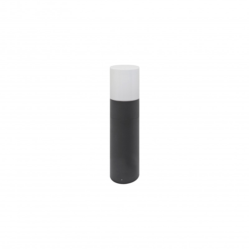 Bornes et potelets Borne ronde pour éclairage extérieur avec diffuseur en verre opalin E27 - RONDO P E27 - INDIGO