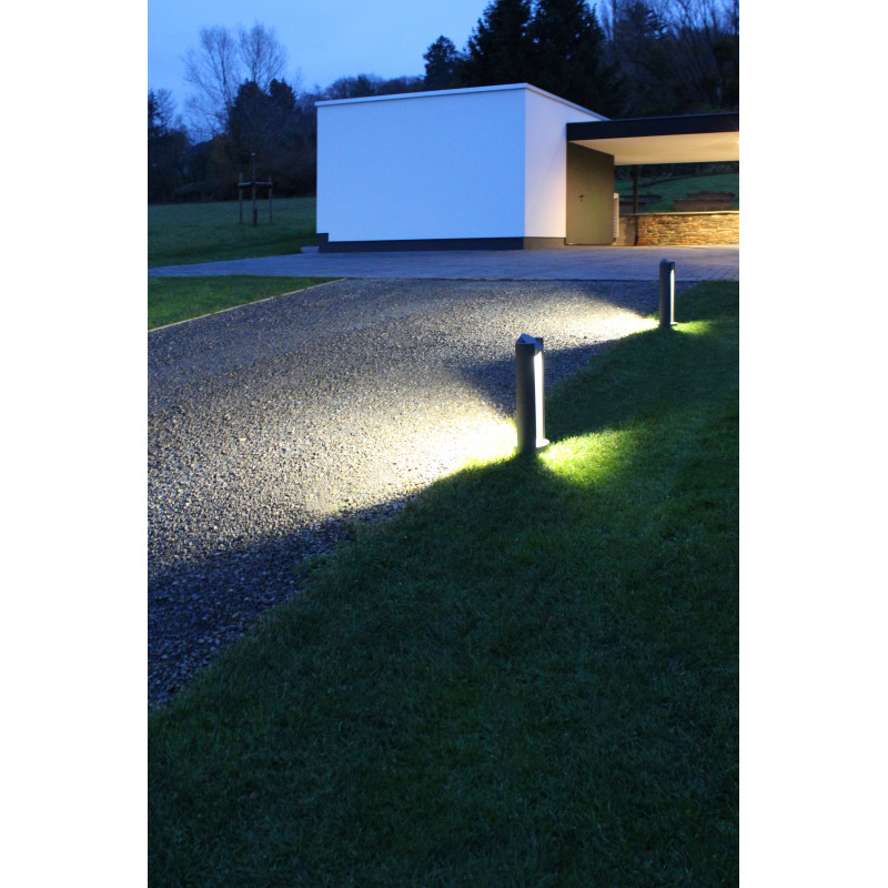 Bornes et potelets Borne ronde pour éclairage extérieur 4000K Anthracite - SETO - INDIGO