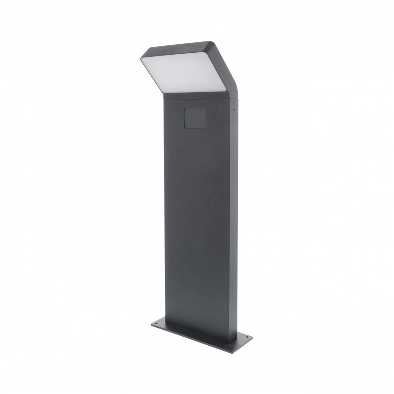 Bornes et potelets Borne extérieure avec détecteur de mouvement IR 90° 65cm Anthracite - LUXI 175 SENSOR P - INDIGO