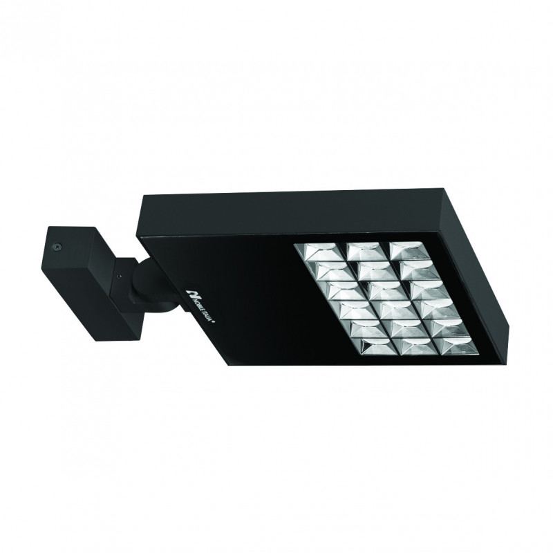 Projecteurs Projecteur extérieur avec diffuseur en verre sérigraphié noir 3000K - RAYPRO 50 - INDIGO