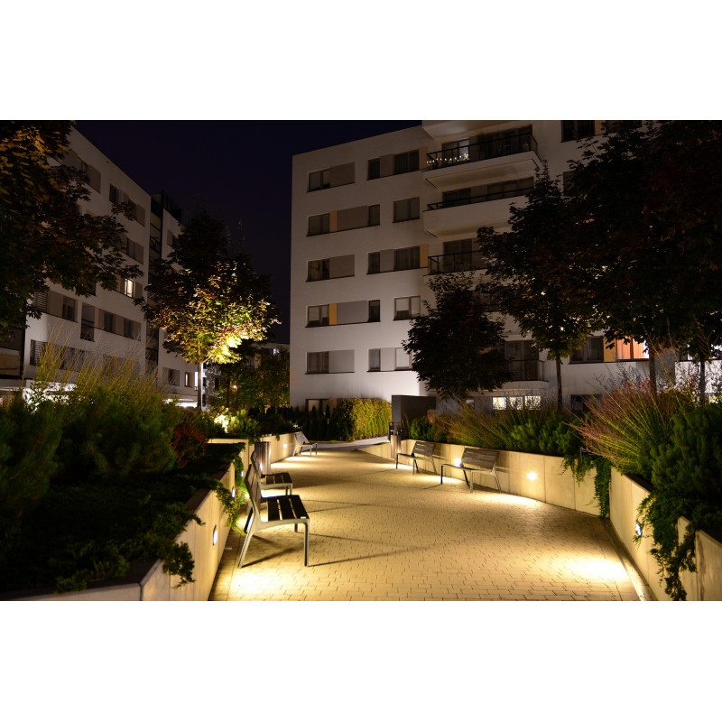 Spots et encastrés Encastré mural extérieur rectangulaire pour balisage 4000K Anthracite - DEVI - INDIGO