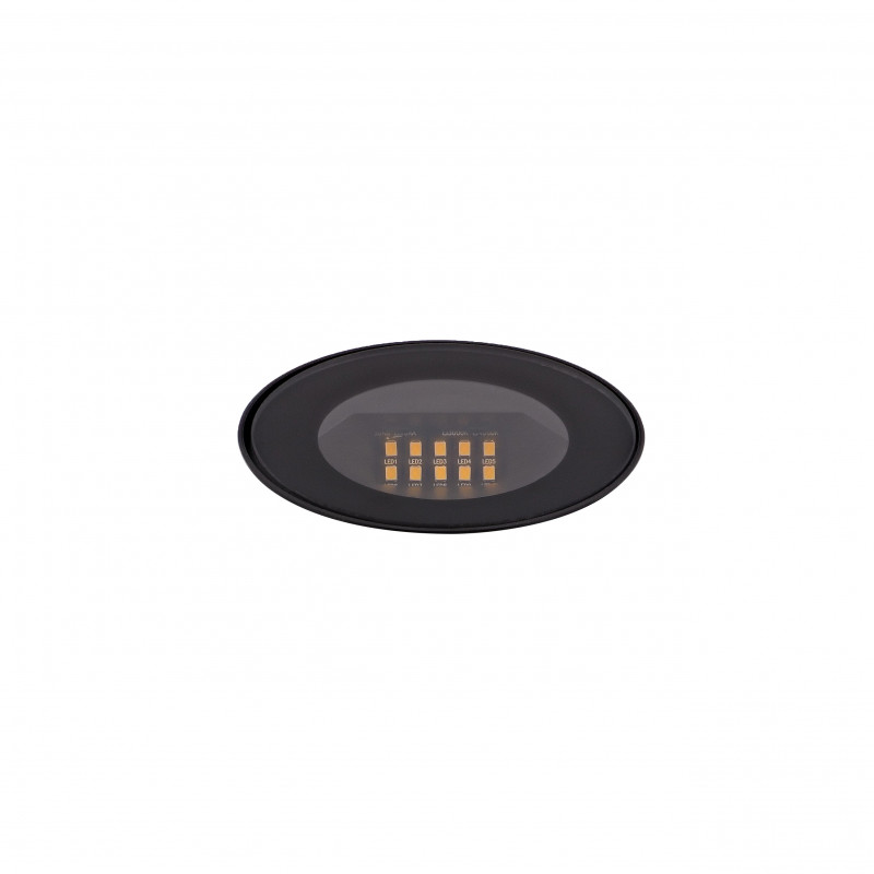 Spots et encastrés Encastré de sol rond 4000K Wall washer Noir - GYRO A - INDIGO